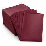 Matte Burgundy Card Sleeves 100 Pack